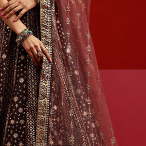 Ethnic Motif Embroidered Ready to Wear Lehenga & Padded Blouse With Dupatta